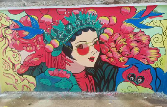  郎溪墙体彩绘-网红墙