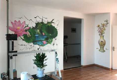  郎溪墙体彩绘相比墙纸的优势。