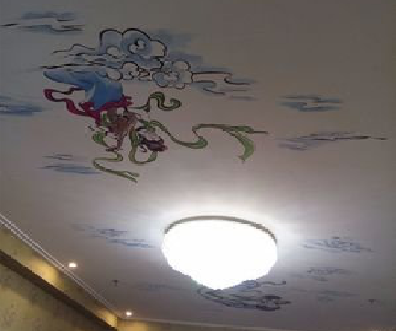  郎溪如何快速绘制天花板上的手绘墙？